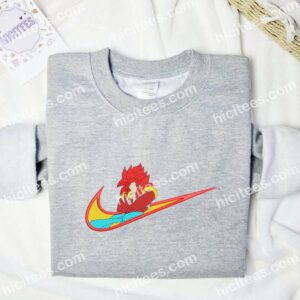 Gogeta Swoosh Dragon Ball Anime Embroidered Shirt 2 Gogeta Swoosh Dragon Ball Embroidered Shirt Anime Embroidered Shirt 3