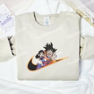 Goku And Chichi Dragon Ball Anime Embroidered Shirt