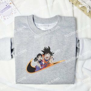 Goku And Chichi Dragon Ball Anime Embroidered Shirt 1 Goku And Chi Chi Embroidered Shirt Anime Embroidered Shirt 2