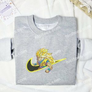 Goku Super Saiyan 3 Dragon Ball Anime Embroidered Shirt 2 Goku Angry Dragon Ball Embroidered Shirt Anime Embroidered Hoodie 3