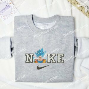 Goku Blue Dragon Ball Embroidered Sweatshirt Anime Embroidered Sweatshirt 3