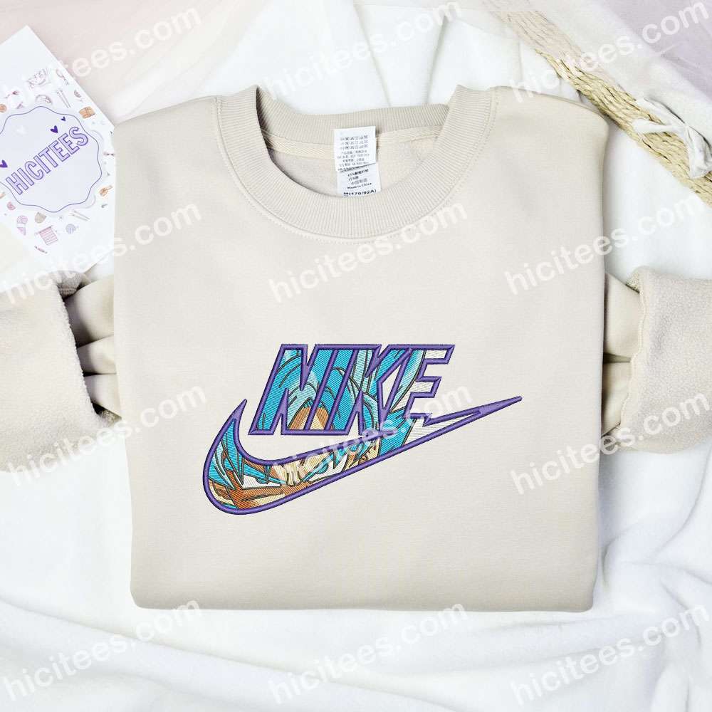 Goku Blue Dragon Ball Anime Embroidered Shirt Goku Blue Dragon Ball Anime Embroidered Shirt