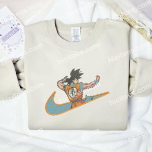 Goku Dragon Ball Anime Embroidered Shirt 1 Goku Practice Dragon Ball Embroidered Sweatshirt Anime Embroidered Sweatshirt 2
