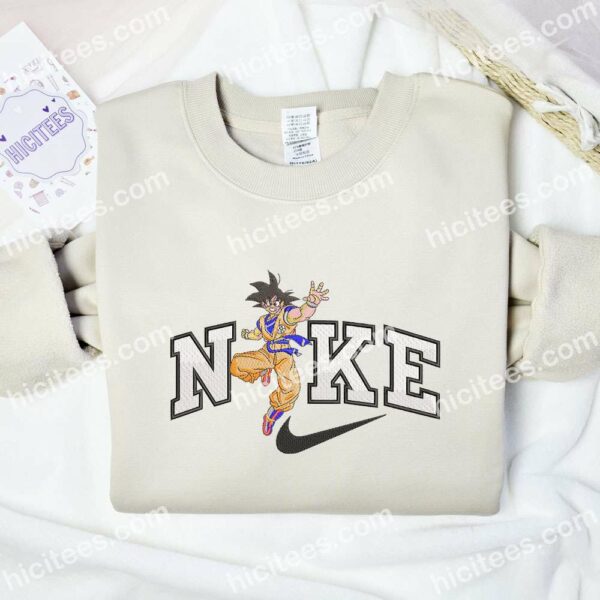 Goku Sports Dragon Ball Anime Embroidered Shirt