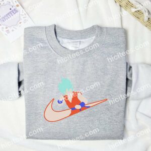 Goku Super Saiyan Blue Dragon Ball Anime Embroidered Shirt 2 Goku Super Saiyan Blue Dragon Ball Embroidered Hoodie Anime Embroidered Shirt 3