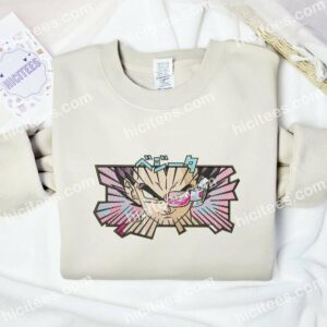 Goku Tech Glass Dragon Ball Anime Embroidered Shirt 2 Goku Tech Glass Embroidered Shirt Dragon Ball Anime Embroidered Hoodie 3