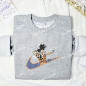 Goku Training Dragon Ball Embroidered Hoodie Anime Embroidered Shirt 2