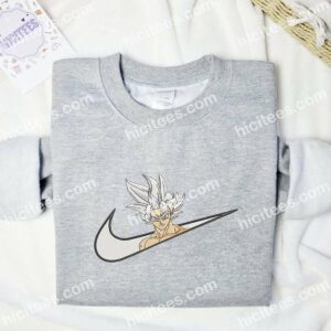 Goku White Hair Dragon Ball Anime Embroidered Shirt 2 Goku White Hair Dragon Ball Embroidered Hoodie Anime Embroidered Shirt 3