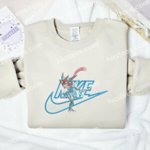 Greninja Evolution Pokemon Anime Embroidered Shirt 1 Greninja Evolution Pokemon Embroidered Hoodie Anime Embroidered Hoodie 2
