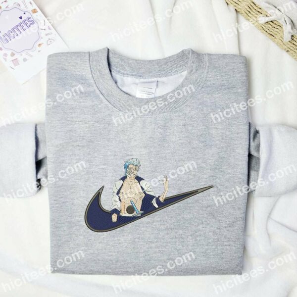 Grimmjow Jaegerjaquez Bleach Anime Embroidered Shirt