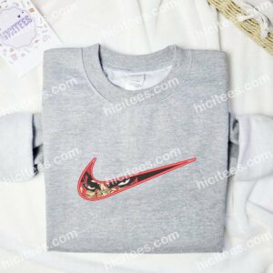 Guts Swoosh Berserk Anime Embroidered Shirt 1 Guts Swoosh Berserk Embroidered Hoodie Anime Embroidered Shirt 2