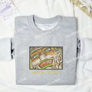 Gyro Zeppeli JoJo's Bizarre Adventure Anime Embroidered Shirt 2 Gyro Zeppeli JoJos Bizarre Adventure Embroidered Shirt Anime Embroidered Shirt 3