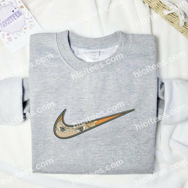 Hinata Shoyo Swoosh Haikyuu Anime Embroidered Shirt