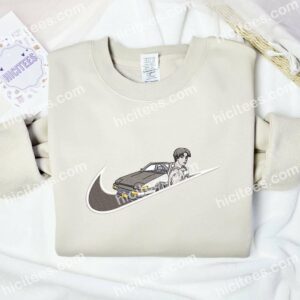Initial D Anime Embroidered Shirt 1 Initial D Embroidered Hoodie Anime Embroidered Shirt 2