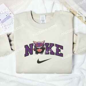 Itachi Gengar Pokemon Embroidered Shirt, Anime Embroidered Shirt 1 Itachi Gengar Pokemon Embroidered Shirt Anime Embroidered Shirt 2