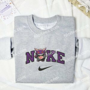 Itachi Gengar Pokemon Embroidered Shirt, Anime Embroidered Shirt 2 Itachi Gengar Pokemon Embroidered Shirt Anime Embroidered Shirt 3