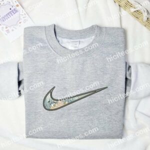 Inuyasha Swoosh Embroidered Shirt, Anime Embroidered Shirt 2 Inuyasha Swoosh Embroidered Shirt Anime Embroidered Shirt 3