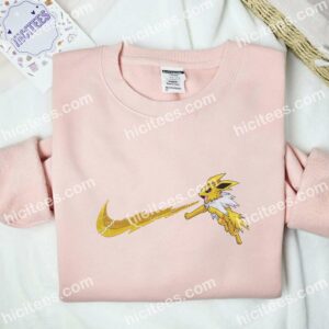 Jolteon Pokemon Embroidered Shirt, Anime Embroidered Shirt 2 Jolteon Pokemon Embroidered Shirt Anime Embroidered Shirt 3