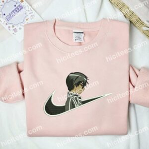 Kirito Sword Art Online Embroidered Shirt, Anime Embroidered Shirt 2 Kirito Sword Art Online Embroidered Shirt Anime Embroidered Shirt 3