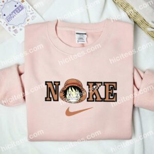 Luffy Peeker One Piece Embroidered Shirt, Anime Embroidered Shirt 2 Luffy Peeker One Piece Embroidered Shirt Anime Embroidered Shirt 3