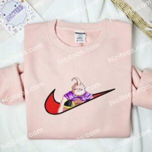 Majin Buu Dragon Ball Embroidered Shirt, Anime Embroidered Shirt 2 Majin Buu Dragon Ball Embroidered Shirt Anime Embroidered Shirt 3
