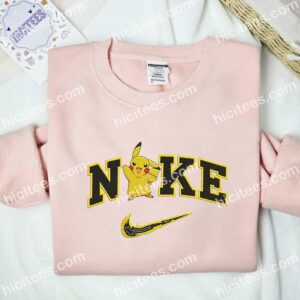 Pikachu Pokemon Embroidered Hoodie Anime Embroidered T shirt 2