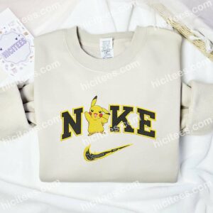 Pikachu Pokemon Embroidered Hoodie Anime Embroidered T shirt 3
