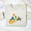 Pokemon Charizard Embroidered Shirt, Anime Embroidered Shirt