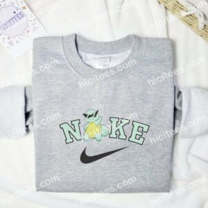 Squirtle With Sunglasses Pokemon Embroidered Shirt Anime Embroidered Shirt 2