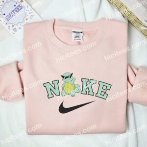 Squirtle With Sunglasses Pokemon Embroidered Shirt Anime Embroidered Shirt 3