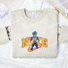 Vegeta Dragon Ball Embroidered Hoodie, Anime Embroidered Hoodie
