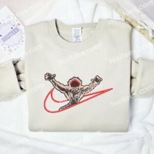 Yuujirou Baki Hanma Embroidered Shirt, Anime Embroidered Shirt 1 Yuujirou Baki Hanma Embroidered Shirt Anime Embroidered Shirt 2