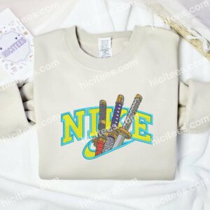 Zoro's Swords One Piece Embroidered Shirt, Anime Embroidered Shirt 1 Zoros Swords One Piece Embroidered Shirt Anime Embroidered Shirt 2