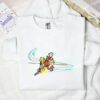 Aang No Face Embroidered Shirt, Avatar Anime Embroidered Hoodie