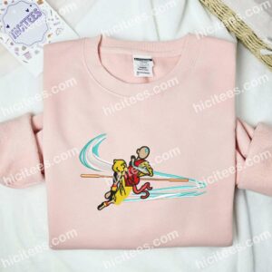 Aang No Face Embroidered Shirt Avatar Anime Embroidered Hoodie 2