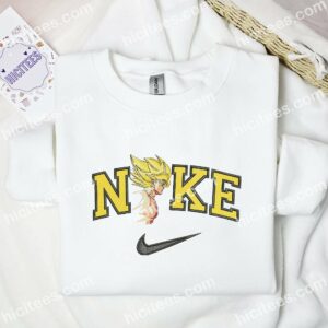 Goku Super Saiyan 2 Embroidered Shirt, Dragon Ball Anime Embroidered Hoodie 1 Goku Super Saiyan 2 Embroidered Shirt Dragon Ball Anime Embroidered Hoodie 2