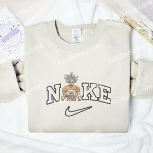 Goku Strong Embroidered Shirt, Dragon Ball Anime Embroidered Hoodie 2 Goku Strong Embroidered Shirt Dragon Ball Anime Embroidered Hoodie 3