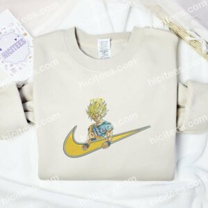 Goku Super Saiyan 3 Embroidered Shirt, Dragon Ball Anime Embroidered Hoodie 2 Goku Super Saiyan 3 Embroidered Shirt Dragon Ball Anime Embroidered Hoodie 3