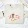 Happy Chibi Luffy Embroidered Shirt, One Piece Anime Embroidered Hoodie