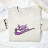 Hounter Gengar Embroidered Shirt, Pokemon Anime Embroidered Hoodie