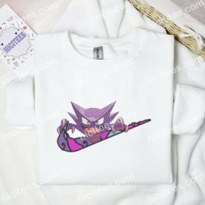 Hounter Gengar Embroidered Shirt, Pokemon Anime Embroidered Hoodie 1 Hounter Gengar Embroidered Shirt Pokemon Anime Embroidered Hoodie 2