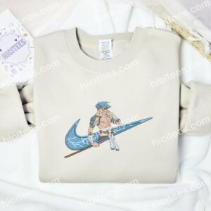 Kamina Embroidered Shirt Tengen Toppa Gurren Lagann Anime Embroidered Hoodie 2