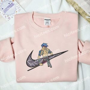 Kamina Embroidered Shirt Tengen Toppa Gurren Lagann Anime Embroidered Hoodie 3 1