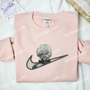 Kaneki Ken Embroidered Shirt, Tokyo Ghouls Anime Embroidered Hoodie 2 Kaneki Ken Embroidered Shirt Tokyo Ghouls Anime Embroidered Hoodie 3 1