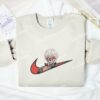 Ken Kaneki Portrait Embroidered Shirt, Tokyo Ghouls Anime Embroidered Hoodie