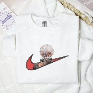 Ken Kaneki Portrait Embroidered Shirt, Tokyo Ghouls Anime Embroidered Hoodie 1 Ken Kaneki Portrait Embroidered Shirt Tokyo Ghouls Anime Embroidered Hoodie 2