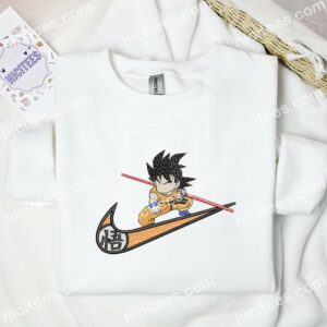Little Goku No Face Embroidered Shirt, Dragon Ball Anime Embroidered Hoodie 1 Little Goku No Face Embroidered Shirt Dragon Ball Anime Embroidered Hoodie 2