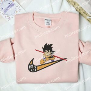 Little Goku Embroidered Shirt, Dragon Ball Anime Embroidered Hoodie 2 Little Goku Embroidered Shirt Dragon Ball Anime Embroidered Hoodie 3