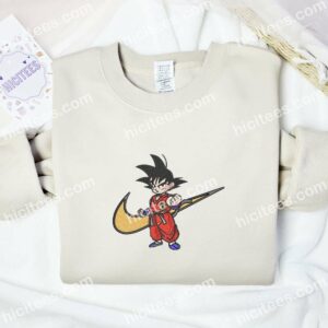 Little Son Goku Embroidered Shirt, Dragon Ball Anime Embroidered Hoodie 2 Little Son Goku Embroidered Shirt Dragon Ball Anime Embroidered Hoodie 3