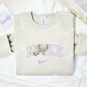 Luffy Gear 5 Laughing Embroidered Shirt, One Piece Anime Embroidered Hoodie 1 Luffy Gear5 Laughing Embroidered Shirt One Piece Anime Embroidered Hoodie 2